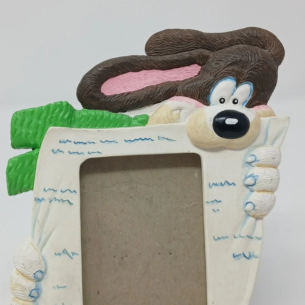Vintage 1993 Fetco Roller Blade Dog‎ Character Picture Frame 90s Decor 6in